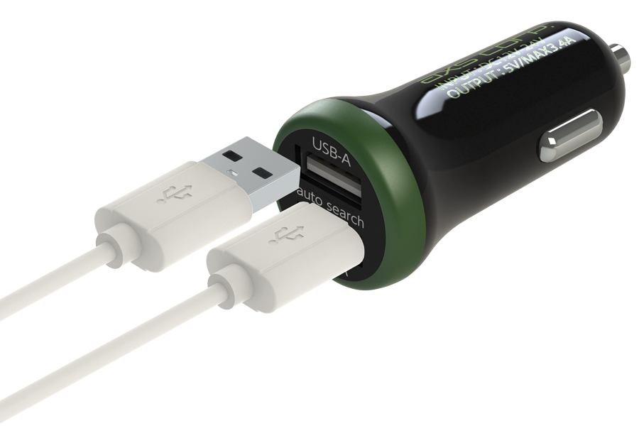 2.4A両面挿し USB充電器(ミリタリーカラー）(X-236/237/238/260)